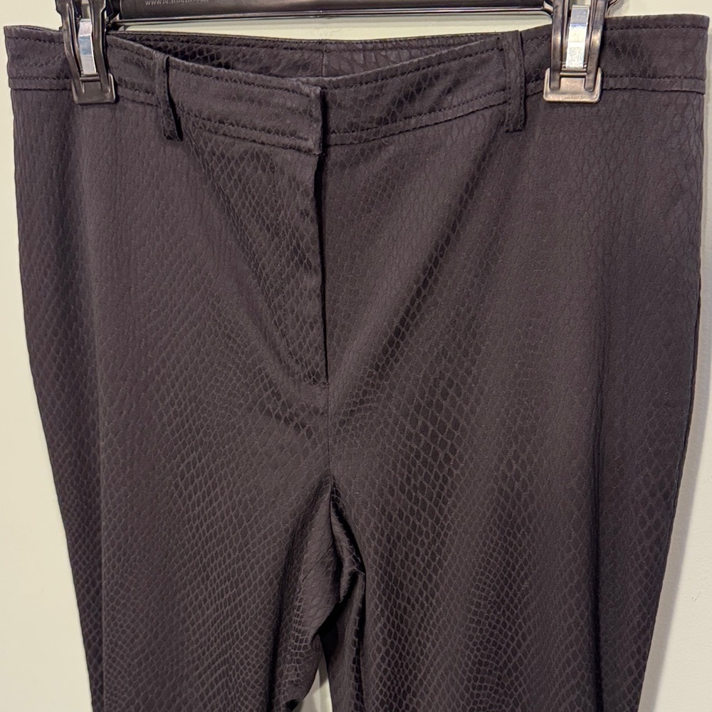 Doncaster diamond pattern Classic Black Trousers Size 8P